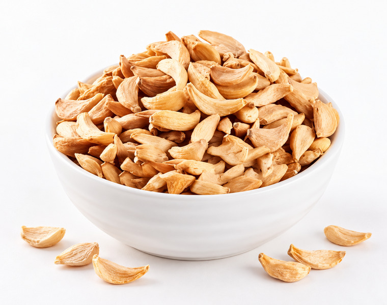 Dehydrated garlic flakes
