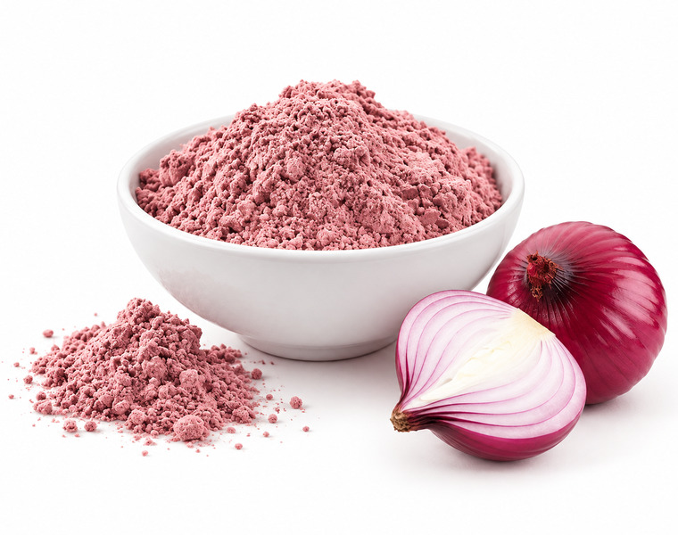 Dehydrated red onion powder